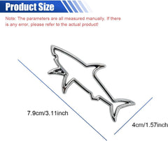 3D Metal Hollow Shark Car Emblem