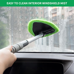 Microfiber Car Windshield Cleaning Tool with Extendable Handle